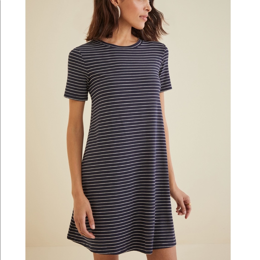 Amour Vert Striped T-Shirt Dress